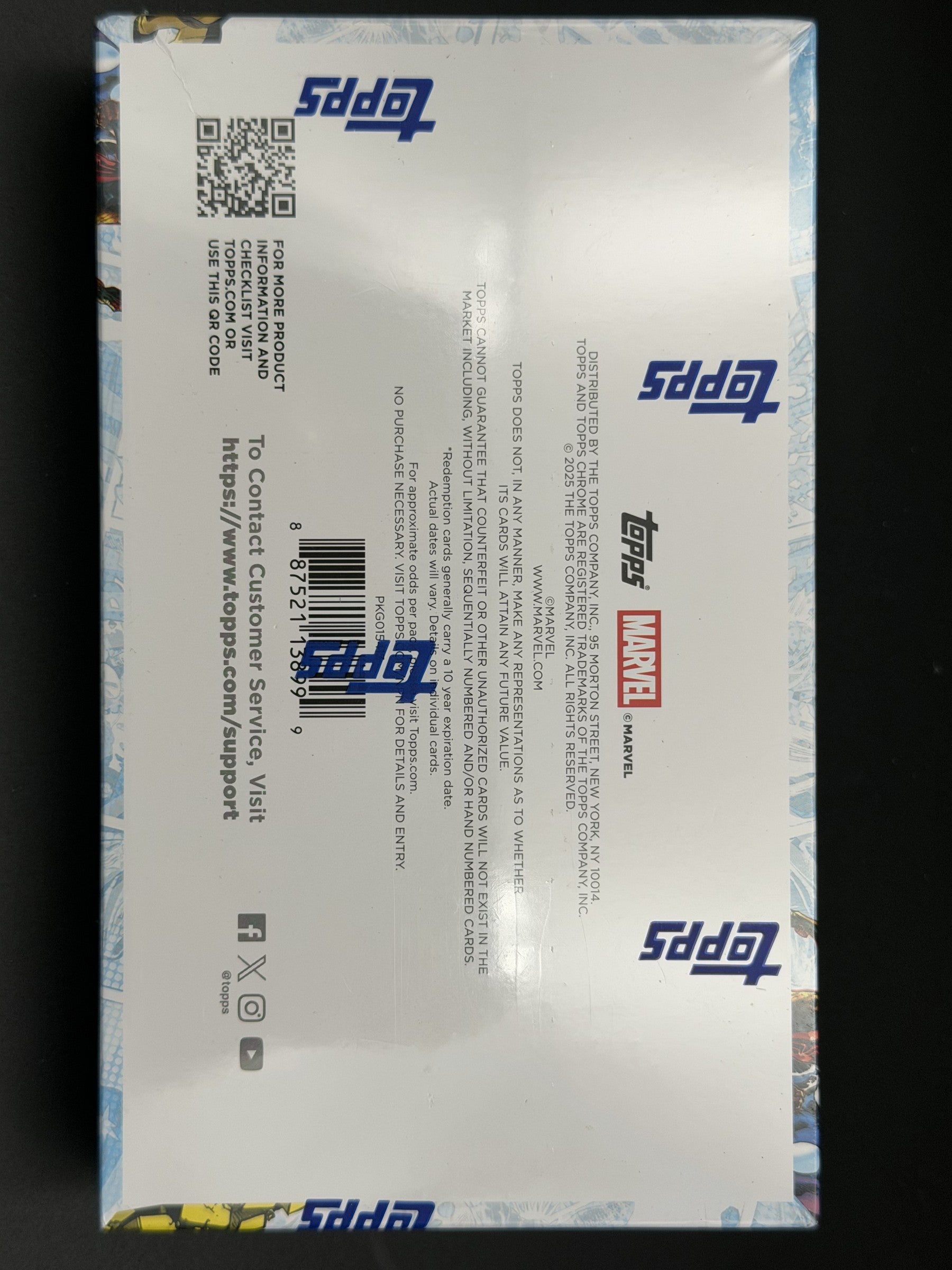 2025 Topps Chrome Marvel (Comics) — Hobby Box